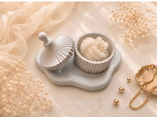 Elise lidded jar Boujie & Co